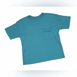 90s Vintage PS Sport Women’s Teal Front Pocket Tee Size S